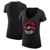 Carolina Hurricanes G-III 4Her by Carl Banks Women's Super-Slim Fit Lightweight City Graphic V-Neck T-Shirt - Black | NHL near me