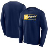 Milwaukee Brewers Fanatics Focus Fleece Pullover Sweatshirt Outlet