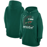 Minnesota Wild Starter Arch City Team Graphic Fleece Pullover Hoodie - Hunter Green | NHL Clearance