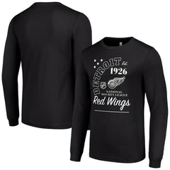 Detroit Red Wings Starter Arch City Theme Graphic Long Sleeve T-Shirt - Black | NHL near me