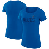 St. Louis Blues G-III 4Her by Carl Banks Women's Super-Slim Fit Lightweight Dot Print Team T-Shirt - Blue | NHL discount