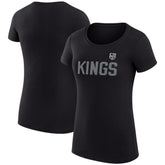 Los Angeles Kings G-III 4Her by Carl Banks Women's Super-Slim Fit Lightweight Dot Print Team T-Shirt - Black | NHL near me