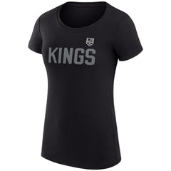 Los Angeles Kings G-III 4Her by Carl Banks Women's Super-Slim Fit Lightweight Dot Print Team T-Shirt - Black | NHL near me