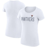 Florida Panthers G-III 4Her by Carl Banks Women's Super-Slim Fit Lightweight Dot Print Team T-Shirt - White | NHL Lifestyle