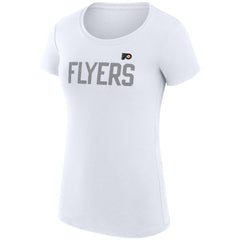 Philadelphia Flyers G-III 4Her by Carl Banks Women's Super-Slim Fit Lightweight Dot Print Team T-Shirt - White | NHL discount