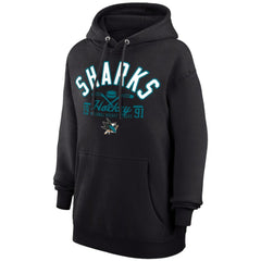 San Jose Sharks Starter Puck Pullover Hoodie - Black | NHL Lifestyle