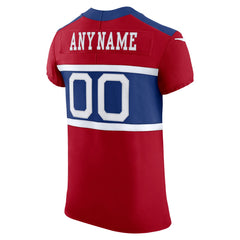 New York Giants Alternate Vapor F.U.S.E. Elite Custom Jersey - Red - Nike