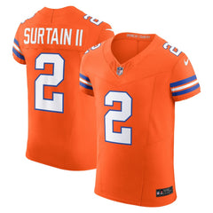 Patrick Surtain II Denver Broncos Vapor F.U.S.E. Elite Jersey Vapor F.U.S.E. Elite Jersey - Orange - Nike