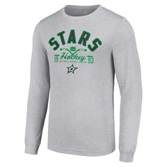 Dallas Stars Starter Puck Long Sleeve T-Shirt - Heather Gray | NHL online