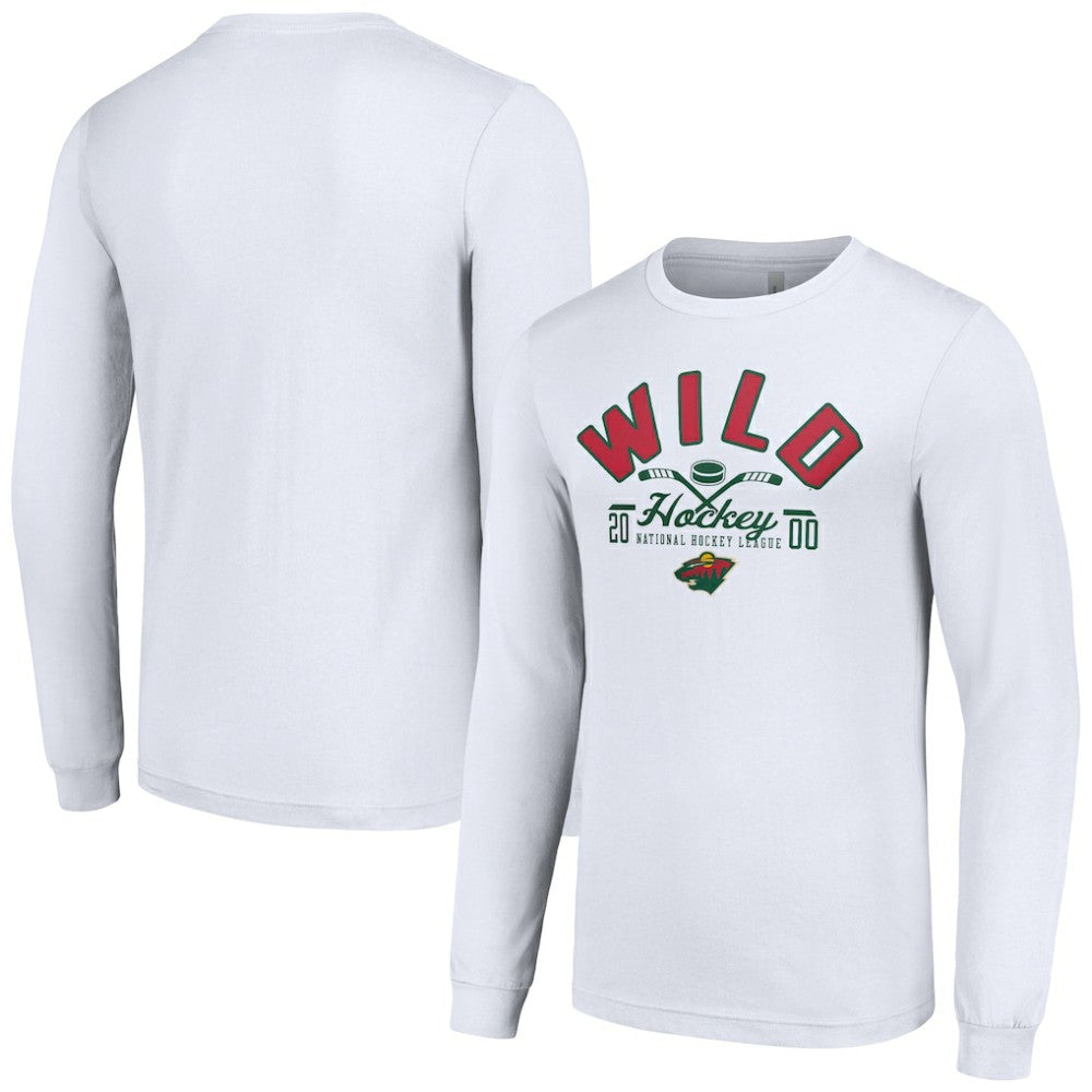 Minnesota Wild Starter Puck Long Sleeve T-Shirt - White | NHL sale