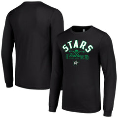Dallas Stars Starter Puck Long Sleeve T-Shirt - Black | NHL Clearance