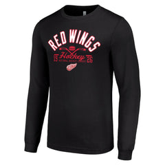 Detroit Red Wings Starter Puck Long Sleeve T-Shirt - Black | NHL sale