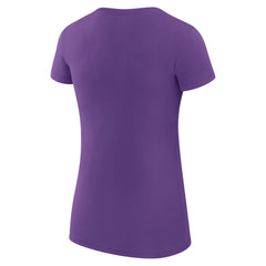 Los Angeles Lakers G-III 4Her by Carl Banks Women's Super-Slim Fit Lightweight Basketball Love T-Shirt Purple
