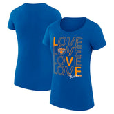 New York Knicks G-III 4Her by Carl Banks Women's Super-Slim Fit Lightweight Basketball Love T-Shirt Royal