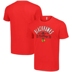 Chicago Blackhawks Starter Half Puck T-Shirt - Red | NHL discount