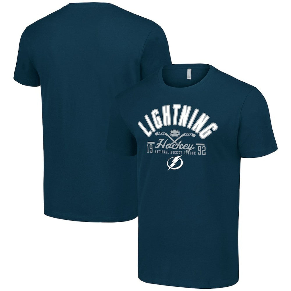 Tampa Bay Lightning Starter Half Puck T-Shirt - Navy | NHL Clearance