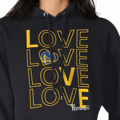 Golden State Warriors G-III 4Her by Carl Banks Women's Basketball Love Fleece Pullover Hoodie Black