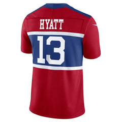 Jalin Hyatt New York Giants Alternate Vapor F.U.S.E. Limited Jersey - Century Red - Nike