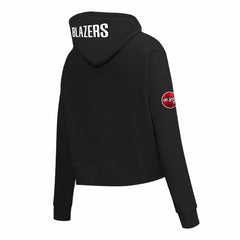 Portland Trail Blazers Pro Standard Women's 2023/24 City Edition Cropped Pullover Hoodie Black