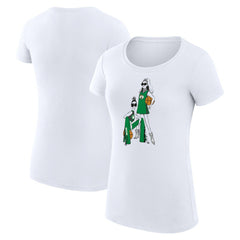 Boston Celtics G-III 4Her by Carl Banks Women's Super-Slim Fit Lightweight Basketball Girls T-Shirt White