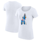 Oklahoma City Thunder G-III 4Her by Carl Banks Women's Super-Slim Fit Lightweight Basketball Girls T-Shirt White