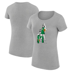 Boston Celtics G-III 4Her by Carl Banks Women's Super-Slim Fit Lightweight Basketball Girls T-Shirt Heather Gray