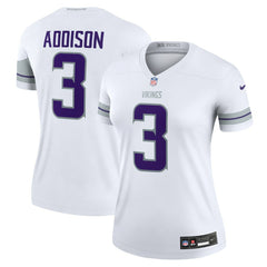 Jordan Addison Minnesota Vikings Women's Alternate Legend Player Performance Top - White - Nike