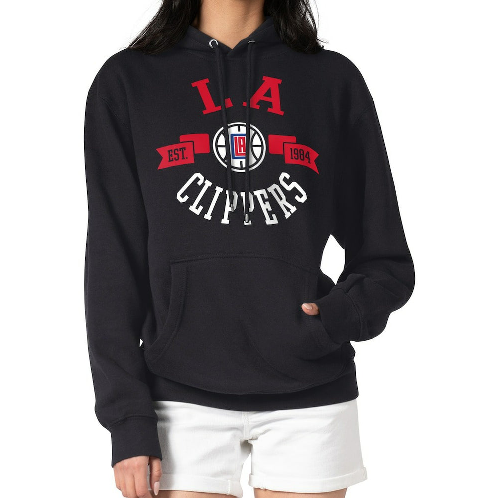 LA Clippers G-III 4Her by Carl Banks Women's City Pullover Hoodie Black