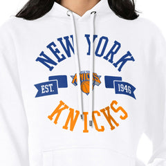 New York Knicks G-III 4Her by Carl Banks Women's City Pullover Hoodie White