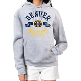 Denver Nuggets G-III 4Her by Carl Banks Women's City Pullover Hoodie Heather Gray
