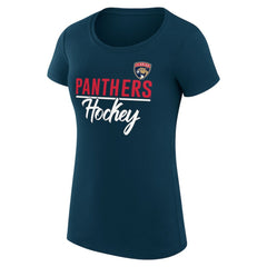 Florida Panthers G-III 4Her by Carl Banks Women's Super-Slim Fit Lightweight Team Sport T-Shirt - Navy | NHL near me