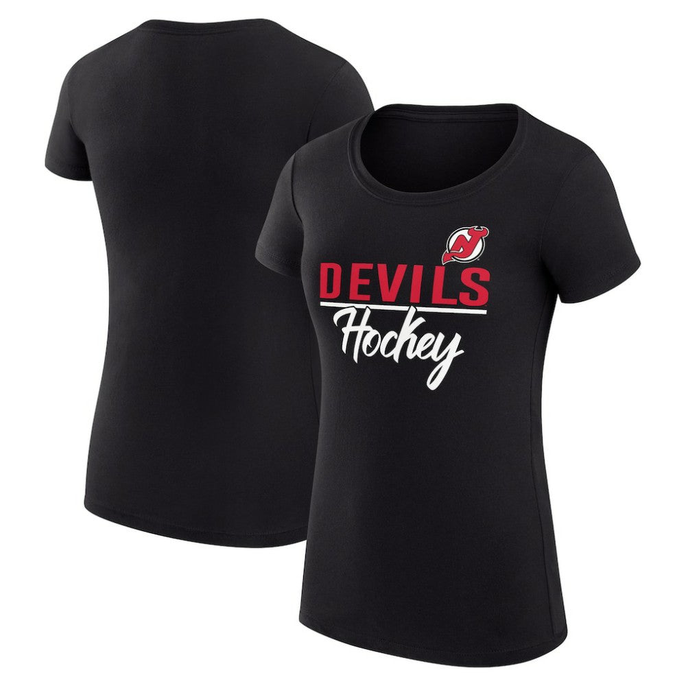 New Jersey Devils G-III 4Her by Carl Banks Women's Super-Slim Fit Lightweight Team Sport T-Shirt - Black | NHL discount