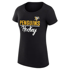 Pittsburgh Penguins G-III 4Her by Carl Banks Women's Super-Slim Fit Lightweight Team Sport T-Shirt - Black | NHL sale