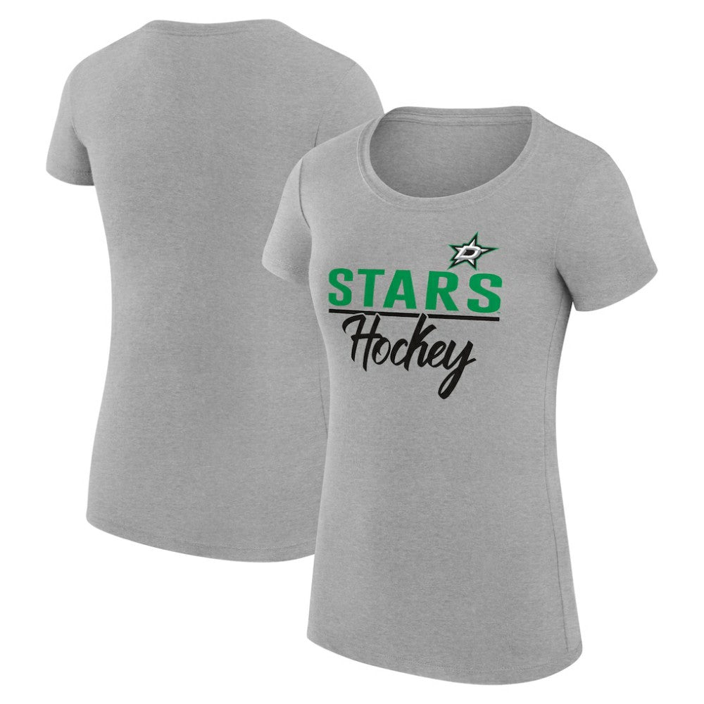 Dallas Stars G-III 4Her by Carl Banks Women's Super-Slim Fit Lightweight Team Sport T-Shirt - Gray | NHL online