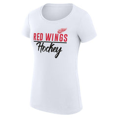 Detroit Red Wings G-III 4Her by Carl Banks Women's Super-Slim Fit Lightweight Team Sport T-Shirt - White | NHL near me