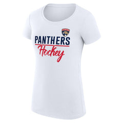 Florida Panthers G-III 4Her by Carl Banks Women's Super-Slim Fit Lightweight Team Sport T-Shirt - White | NHL sale