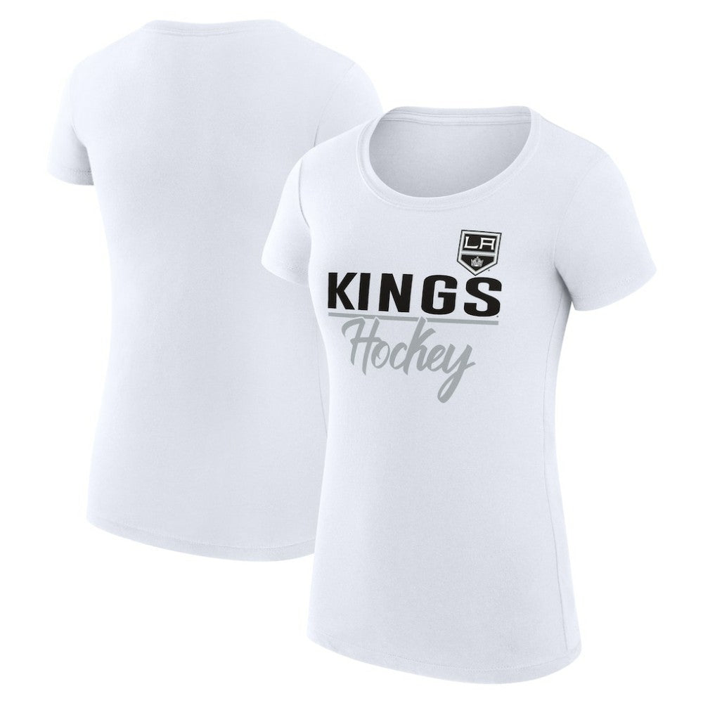 Los Angeles Kings G-III 4Her by Carl Banks Women's Super-Slim Fit Lightweight Team Sport T-Shirt - White | NHL discount