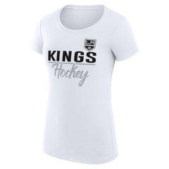 Los Angeles Kings G-III 4Her by Carl Banks Women's Super-Slim Fit Lightweight Team Sport T-Shirt - White | NHL discount