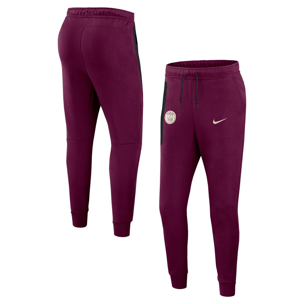 Nike - Paris Saint-Germain 2024/25 Tech Fleece Jogger Pants - Burgundy