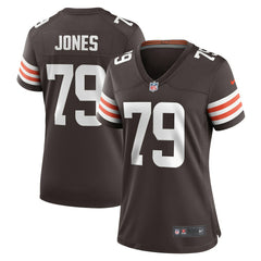 Dawand Jones Cleveland Browns Women's Team Game Jersey - Brown - Nike