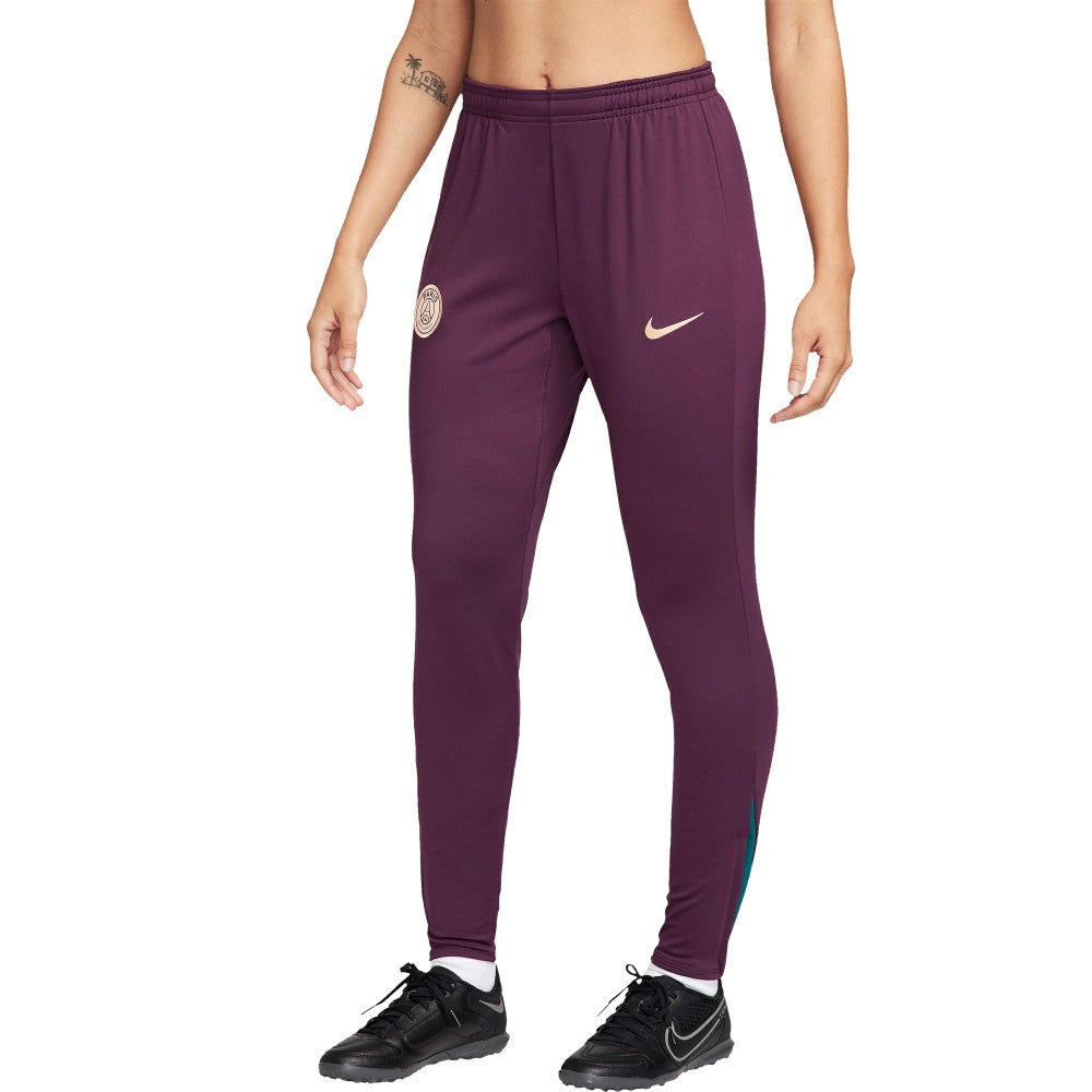 Nike - Paris Saint-Germain Women's 2024/25 Strike Performance Pants - Burgundy