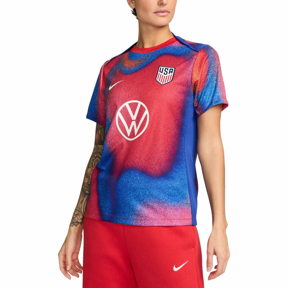 Nike - USMNT Women's 2024 Academy Pro Pre-Match Top - Red