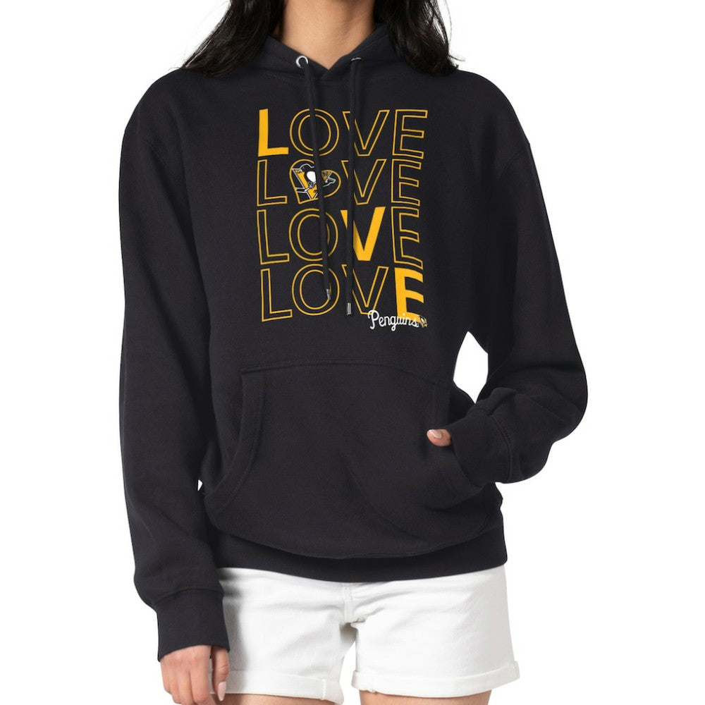 Pittsburgh Penguins G-III 4Her by Carl Banks Women's Hockey Love Fleece Pullover Hoodie - Black | NHL online
