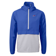 Buffalo Bills Cutter & Buck Charter Eco Recycled Anorak Half-Zip Jacket - Blue - NFL