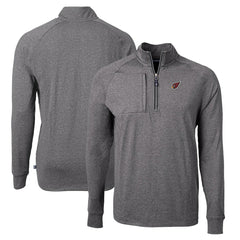 Arizona Cardinals Cutter & Buck Adapt Eco Knit Quarter-Zip Pullover Top - Heather Black - NFL