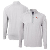 Chicago Bears Cutter & Buck Adapt Eco Knit Quarter-Zip Pullover Top - Heather Gray - NFL