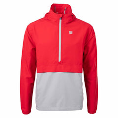 New York Giants Cutter & Buck Charter Eco Recycled Anorak Half-Zip Jacket - Red - NFL
