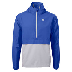 New York Giants Cutter & Buck Charter Eco Recycled Anorak Half-Zip Jacket - Blue - NFL