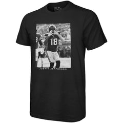 Justin Jefferson Minnesota Vikings Majestic Threads Oversized Player Image T-Shirt - Black - NFL