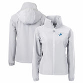 Detroit Lions Cutter & Buck Women's Charter Eco Recycled Full-Zip Jacket - Gray - NFL